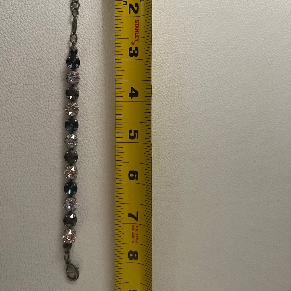 Sabika Navy Silver and Grey Bracelet - Picture 2 of 5